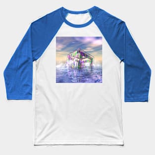 Floating Fractal Baseball T-Shirt